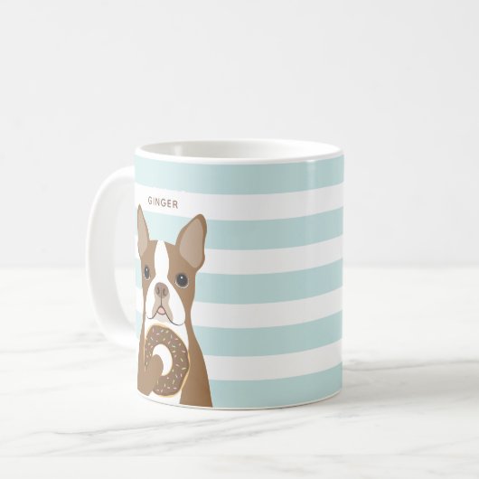 Boston Terrier Tasse (Vorderseite Links)