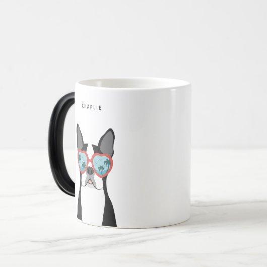 Boston Terrier Tasse (Vorderseite Links)