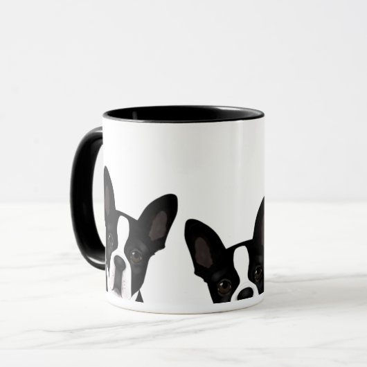 Boston Terrier Tasse (Vorderseite Links)