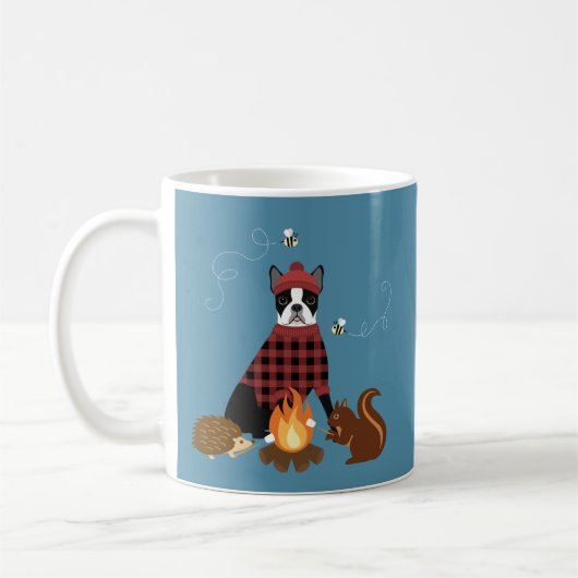 Boston Terrier Tasse (Links)