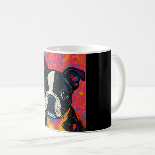 Boston Terrier Tasse (VorderseiteRechts)