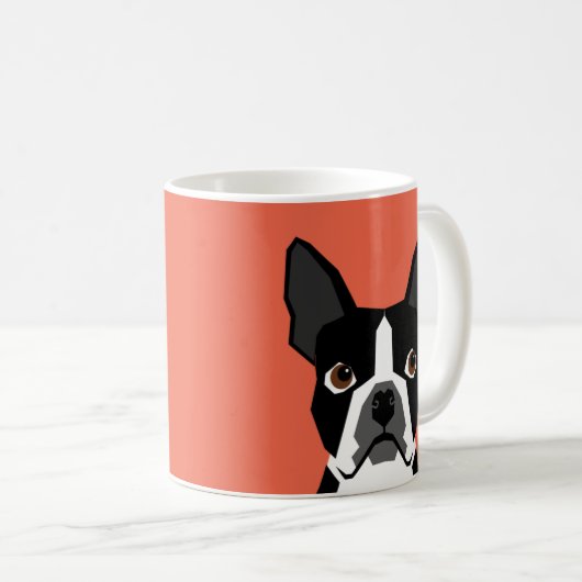 Boston Terrier Tasse Niedlich Boston Terrier Dog (VorderseiteRechts)