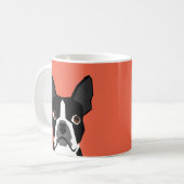 Boston Terrier Tasse Niedlich Boston Terrier Dog (Vorderseite Links)