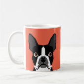 Boston Terrier Tasse Niedlich Boston Terrier Dog (Links)