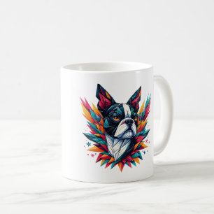 Boston Terrier Tasse Origami lustiger niedlicher K