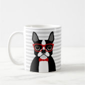 Boston-Terrier-Tassen Kaffeetasse (Links)