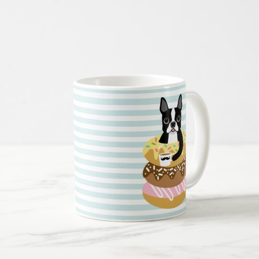 Boston-Terrier-Tassen Kaffeetasse (VorderseiteRechts)