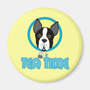 Boston-Terrier-Tee-Party Magnet