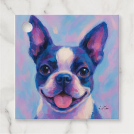 Boston Terrier Tee Party Napkins Geschenkanhänger