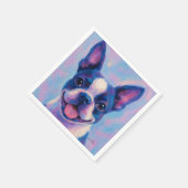 Boston Terrier Tee Party Napkins Serviette (Ecke)