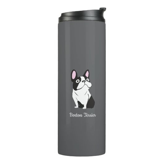 Boston terrier thermosbecher (Nach links gedreht)