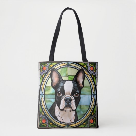 Boston Terrier Tote Bag Tasche (Vorderseite)
