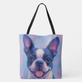 Boston Terrier Tote Bag Tasche (Rückseite)