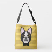 Boston Terrier Tragetaschen Mit Langen Trägern (Rückseite)