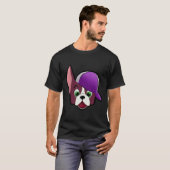 Boston Terrier Trainer Illustration T-Shirt (Vorne ganz)
