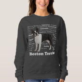 Boston Terrier Traits Sweatshirt (Vorderseite)