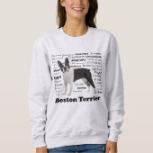 Boston Terrier Traits Sweatshirt (Vorderseite)
