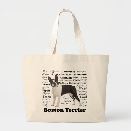 Boston Terrier Traits Tasche (Vorne)