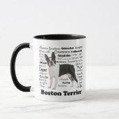 Boston Terrier Traits Tasse (Links)