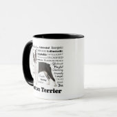 Boston Terrier Traits Tasse (Vorderseite Links)
