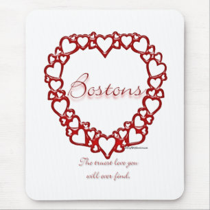 Boston Terrier True Love Mousepad