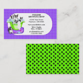 Boston Terrier Tub Full Business Cards Visitenkarte (Vorne/Hinten)
