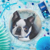 Boston Terrier Turning 12 PARTY Pappteller (Party)