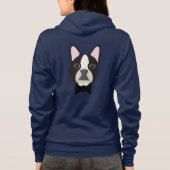 Boston Terrier Tux Hoodie (Rückseite)