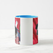 Boston-Terrier-Uncle Sam Tasse (Zentrum)