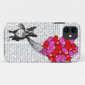 Boston Terrier und Ballone Case-Mate iPhone Hülle (Rückseite (Horizontal))