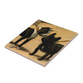 Boston Terrier und französische Bulldogge Fliese (Seite)