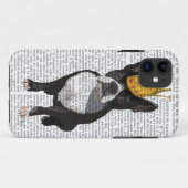 Boston Terrier und Krone Case-Mate iPhone Hülle (Rückseite (Horizontal))