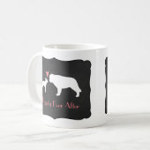 Boston Terrier und Saint Bernard Liebe Kaffeetasse (Vorderseite Links)