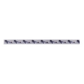 Boston Terrier und Turtle Dog Art Ribbon Satinband (Vorderseite)