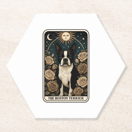 Boston Terrier Untersetzer (Vorderseite)