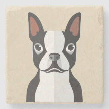 Boston-Terrier-Untersetzer