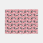 Boston Terrier Valentines Liebe Fabric Fleecedecke (Vorderseite (Horizontal))