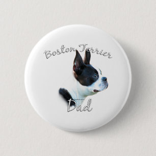 Boston Terrier Vater 2 Button