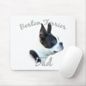 Boston Terrier Vater 2 Mousepad (Mit Mouse)