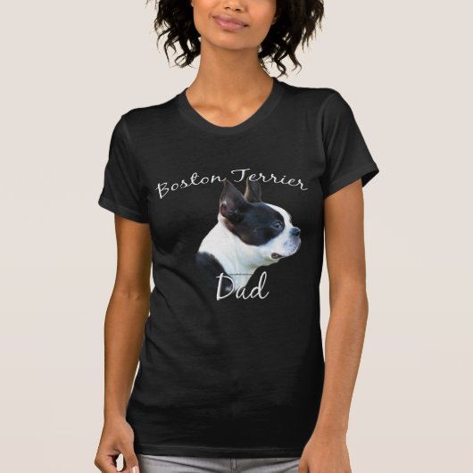 Boston Terrier Vater 2 T-Shirt (Vorderseite)