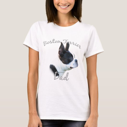 Boston Terrier Vater 2 T-Shirt (Vorderseite)