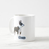 Boston Terrier Vater 4 Kaffeetasse (Vorderseite Links)