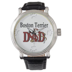 Boston Terrier Vater Geschenke Armbanduhr