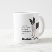 Boston Terrier Vater Jumbo Tasse (Vorderseite Rechts)