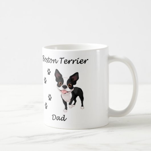 Boston-Terrier-Vater Kaffeetasse (Rechts)