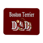 Boston Terrier Vater Magnet (Horizontal)
