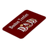 Boston Terrier Vater Magnet (Linke Seite)