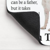 Boston Terrier Vater Mousepad (Ecke)