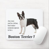 Boston Terrier Vater Mousepad (Mit Mouse)