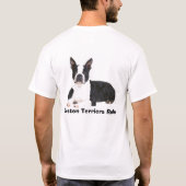 Boston-Terrier-Vater-T - Shirt-Anführungszeichen T-Shirt (Rückseite)